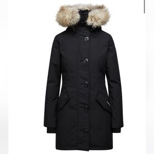 Navy Canada Goose Rossclair Heritage Parka jacket - size L